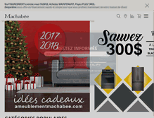 Tablet Screenshot of ameublementmachabee.com